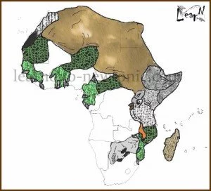 Learn the Map of Africa through Kenyug