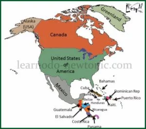 Learn the Map of North America
