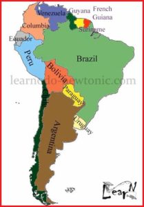 Learn the Map of South America