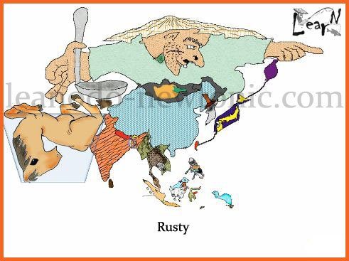 Learn the Map of Asia