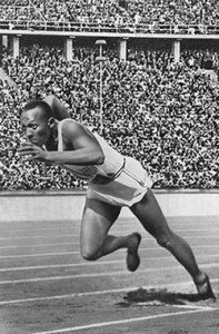 Jesse Owens at the 1936 Olympics