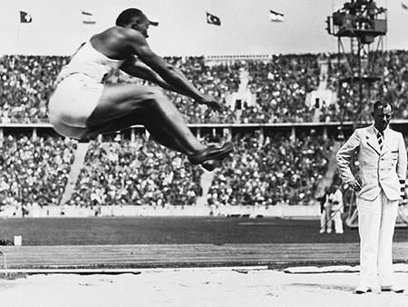 Jesse Owens Long Jump 1936 Berlin Olympics