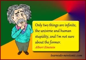Einstein quote on infinite