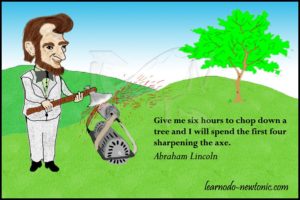 Abraham Lincoln quote | Give me six hours...