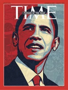 Обама в 2008 году Тайм Кавер