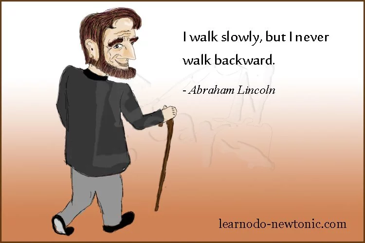 abraham-lincoln on walking