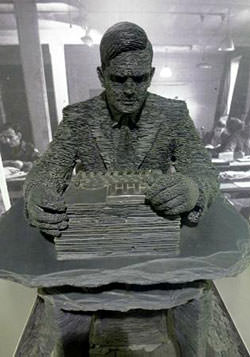 Alan Turing statue at Bletchley Park
