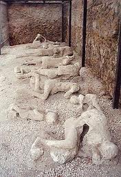 Casts of victims at Pompeii