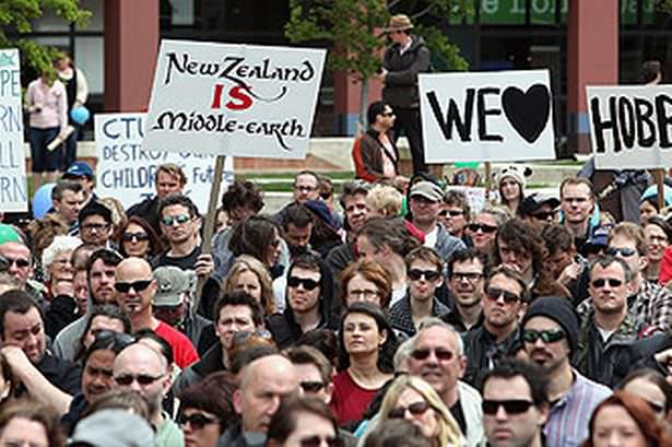 New Zealand Hobbit Protests