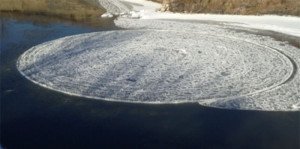 An Ice Circle on Sheyenne River