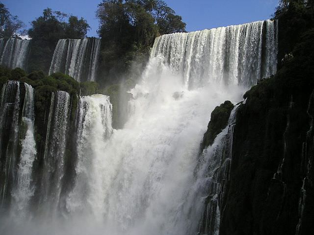 Bosetti waterfall of Iguazu Falls