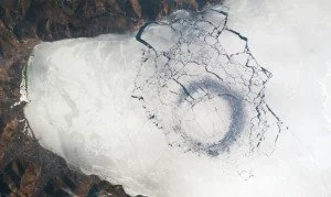 Ice Circle Visible from Space