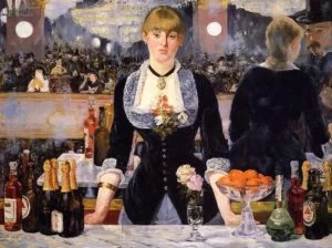 Un bar aux Folies Bergere by Edouard Manet