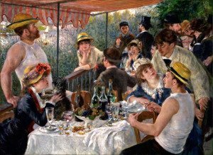 Le dejeuner des canotiers by Pierre-Auguste Renoir