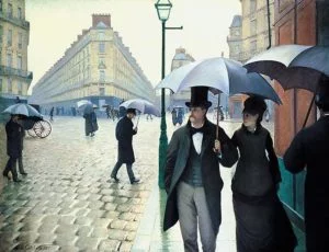 Paris Street; Rainy Day by Gustave Caillebotte