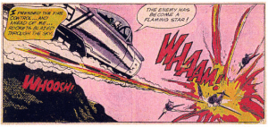 Comic book panel which inspired 'Whamm!' - drawn by Irv Novick