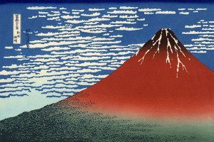 Fuji Mountains in Clear Weather by Katsushika Hokusai