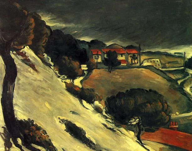 L'Estaque, Melting Snow by Paul Cezanne
