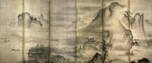 Landscape of the Four Seasons by Tensho Shubun