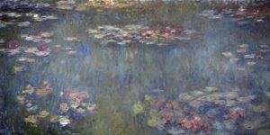 Monet's lilies in UV light
