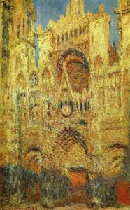 Rouen Cathedral at Sunset - Claude Monet