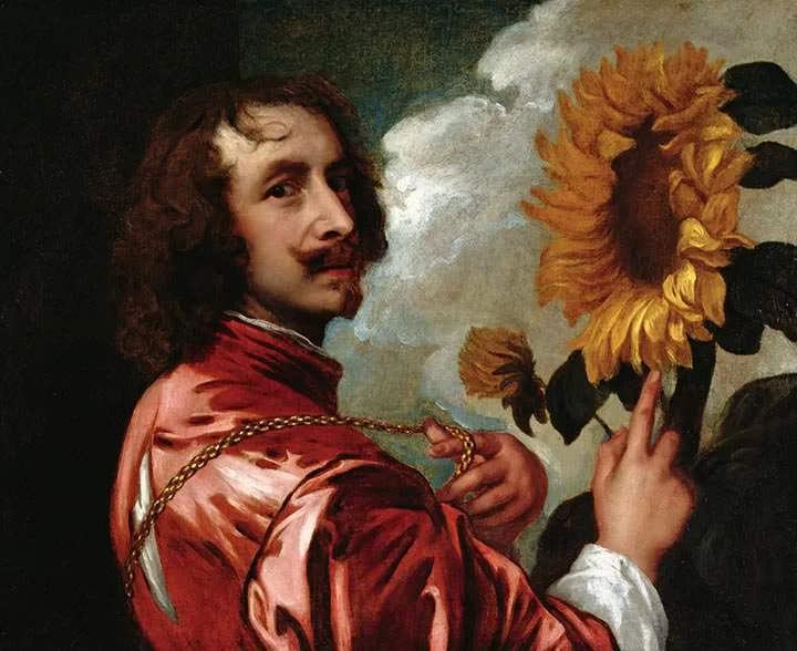 Self-Portrait with a Sunflower (1641)