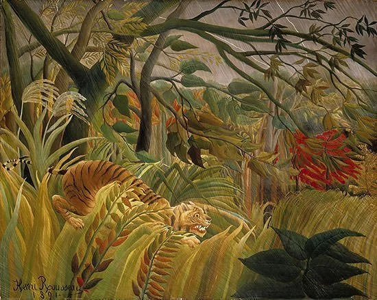 Tiger in a Tropical Storm (Surprised!) (1891)