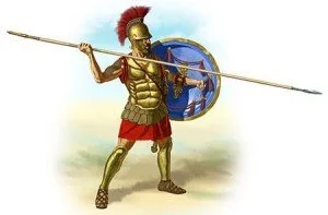 Hoplite with Hoplon and Dory