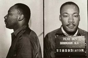 King following his 1963 arrest in Birmingham