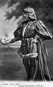 Sarah Bernhardt as Hamlet