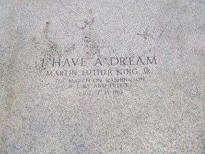 Inscription at the Point of I have a Dream Speech
