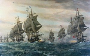 Battle of the Chesapeake Painting