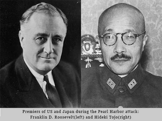 Franklin.D.Roosevelt and Hideki Tojo