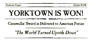 Headline in a paper after the victory