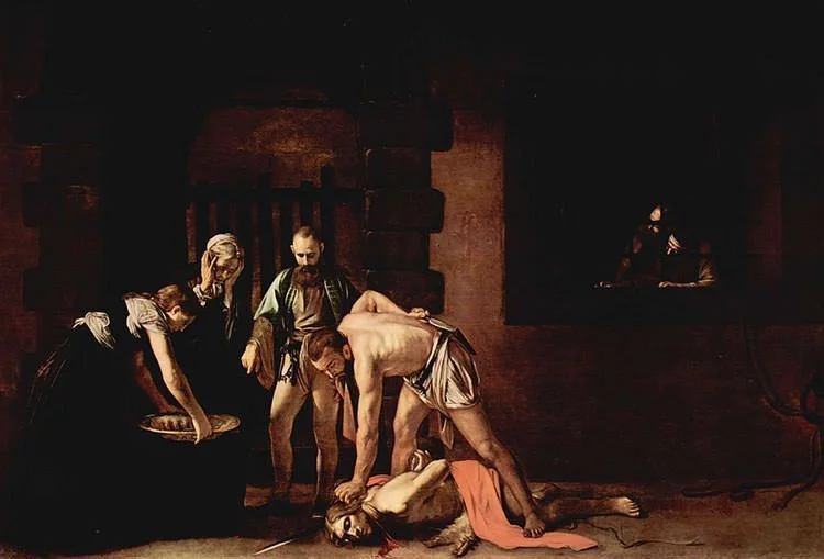 The Beheading of Saint John the Baptist (1608) - Caravaggio