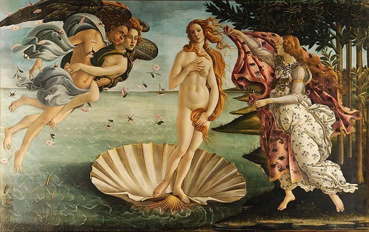 El nacimiento de Venus (1486) - Botticelli