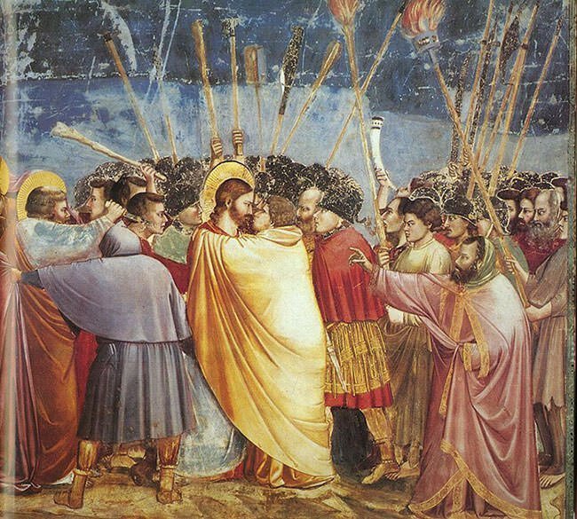 The Kiss of Judas (1306) - Giotto