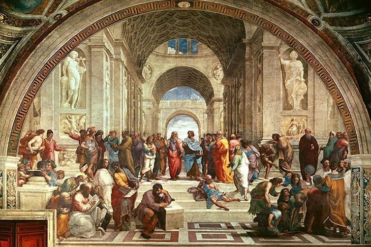 La Escuela de Atenas (1509) - Rafael