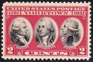 US Postage Stamp Yorktown Issue