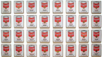 32 Canvases of Campbells Soup Cans (1962) - Andy Warhol