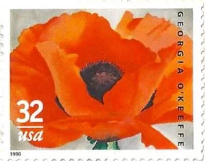32 Cent Stamp in O'Keeffe's Honor