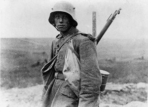 A German soldier in the Battle of the Somme