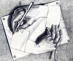 Drawing Hands (1948) - M.C. Escher
