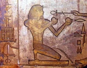 Relief of Thutmose II in Karnak Temple
