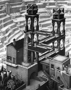 Waterfall (1961) - M.C. Escher