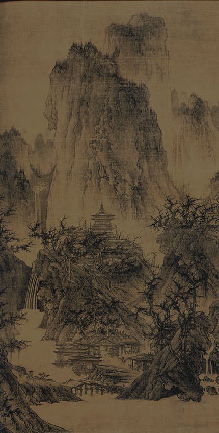 A Solitary Temple Amid Clearing Peaks - Li Cheng