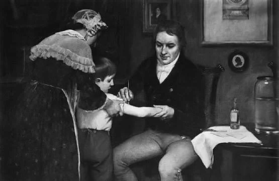 Edward Jenner vaccinating James Phipps
