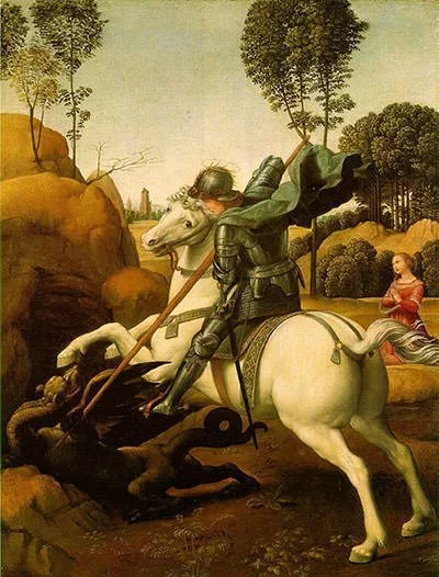 Saint George and the Dragon (1506) - Raphael