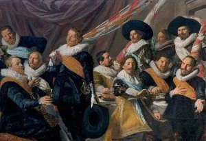 The Banquet of the Officers of the St George Militia Company in 1627 - Frans Hals