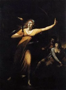 Painting of The Sleepwalking Lady Macbeth